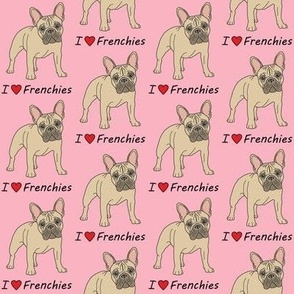I love Frenchies on pink
