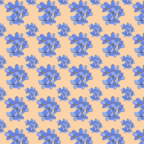 Periwinkle Flowers (Violets Colourway)