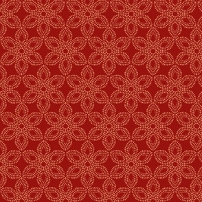Victorian Lace - Cranberry Red - Medium