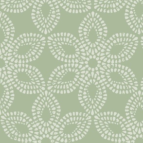 Victorian Lace - Fern Green - Large