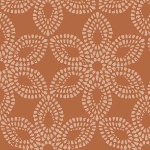 Victorian Lace - Terracotta - Large