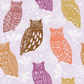 Boho Owl_Lilac