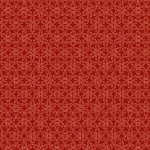 Victorian Lace - Cranberry Red - Small