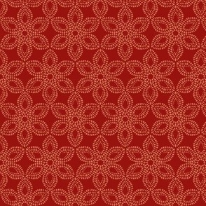Victorian Lace - Cranberry Red - Small