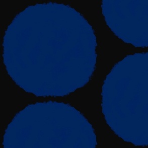 Mod Polka Dots, black and blue