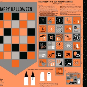 Halloween Advent Calendar Countdown - Medium 3inch pockets
