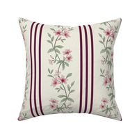 Victorian Floral Stripe with Azelias