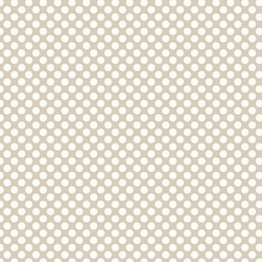 mini polka dots // victorian floral - light neutral