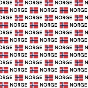 MINI norwegian flag fabric - Norway, norge, eu, scandinavia, nordic flag