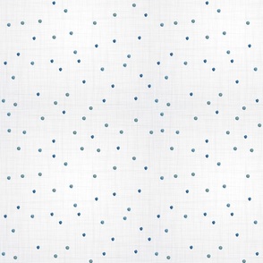 polka dots / blue