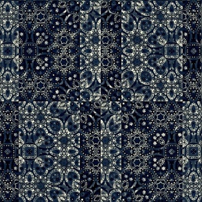 Worn Bandana Patchwork - Denim 