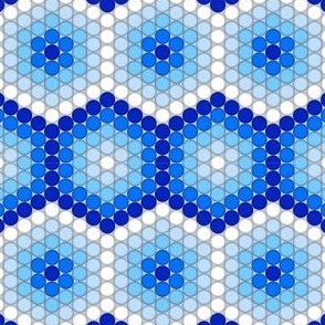 Shibori Granny Hexagons