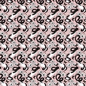 Celestial snakes - blush pink small scale