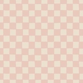 Checkerboard in dusty pink