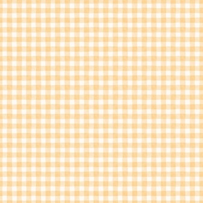 Vintage Pastel Gingham in Honey Yellow - Small Scale