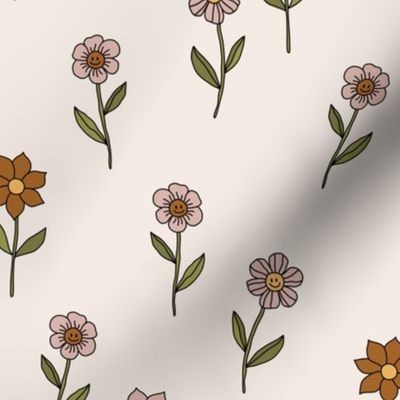 Cute retro flowers