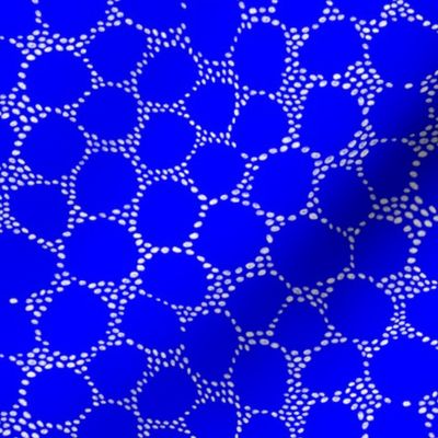 Pebble Pattern on Bright Blue