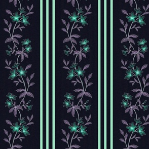 Otherworldly Floral Stripe