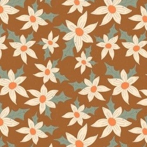 SWEET HOLLY FLORAL RUSTED