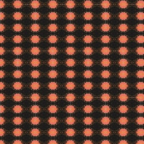 black and coral bubble pattern