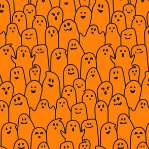 Orange and Black Ghosts - Medium