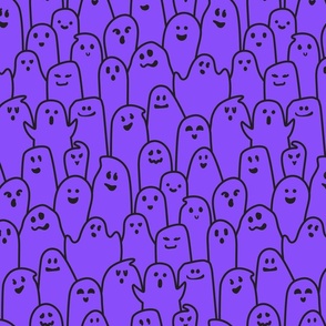 Purple and Black Ghosts - Medium