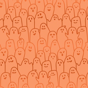 Ombre Orange Ghosts - Medium