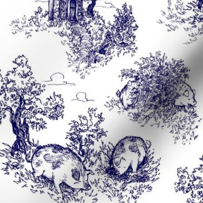 Pastoral Piggy Toile