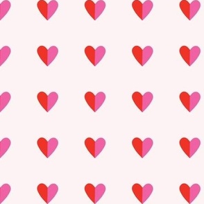 Full Hearts in Pink and Red (Small)