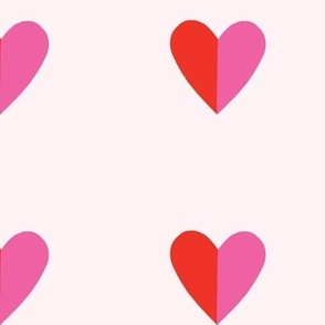 Full Hearts in Pink and Red (Medium)