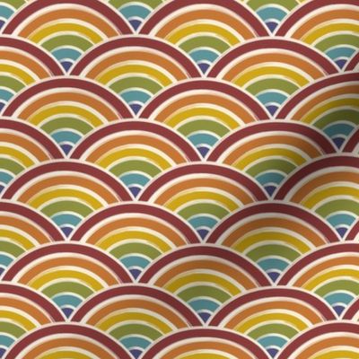 1.5" Retro Rainbow Waves