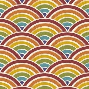 1.5" Retro Rainbow Waves