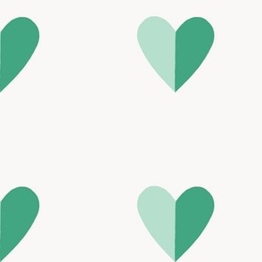 Full Hearts in Green (Medium)