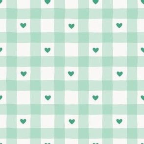 Heart Checks in Green (Small)