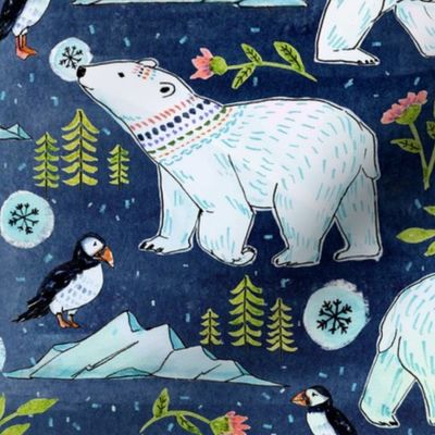 Of Polar Bears and Puffins_Dark Background