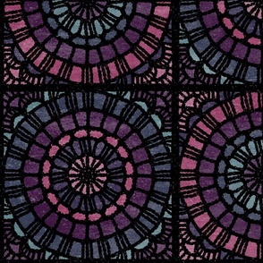 Lacy Granny Squares - 12" squares - celestial violet