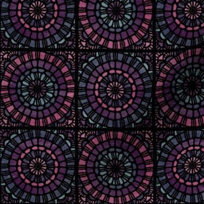 Lacy Granny Squares - 3" squares - celestial violet