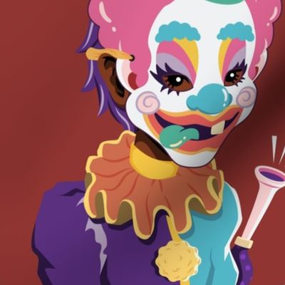 Clown Masks 10-inch squares