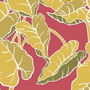 textile-gold and retro-misty south american-tropical