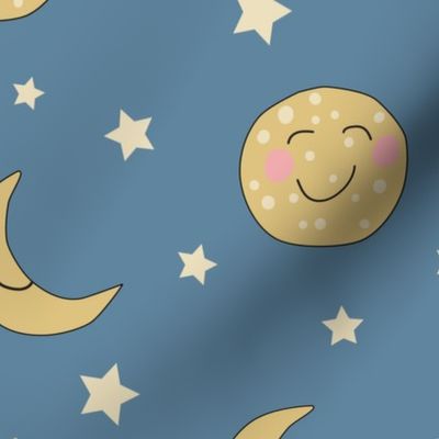 Smiley Happy Moons 3 inch