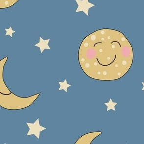 Smiley Happy Moons 3 inch