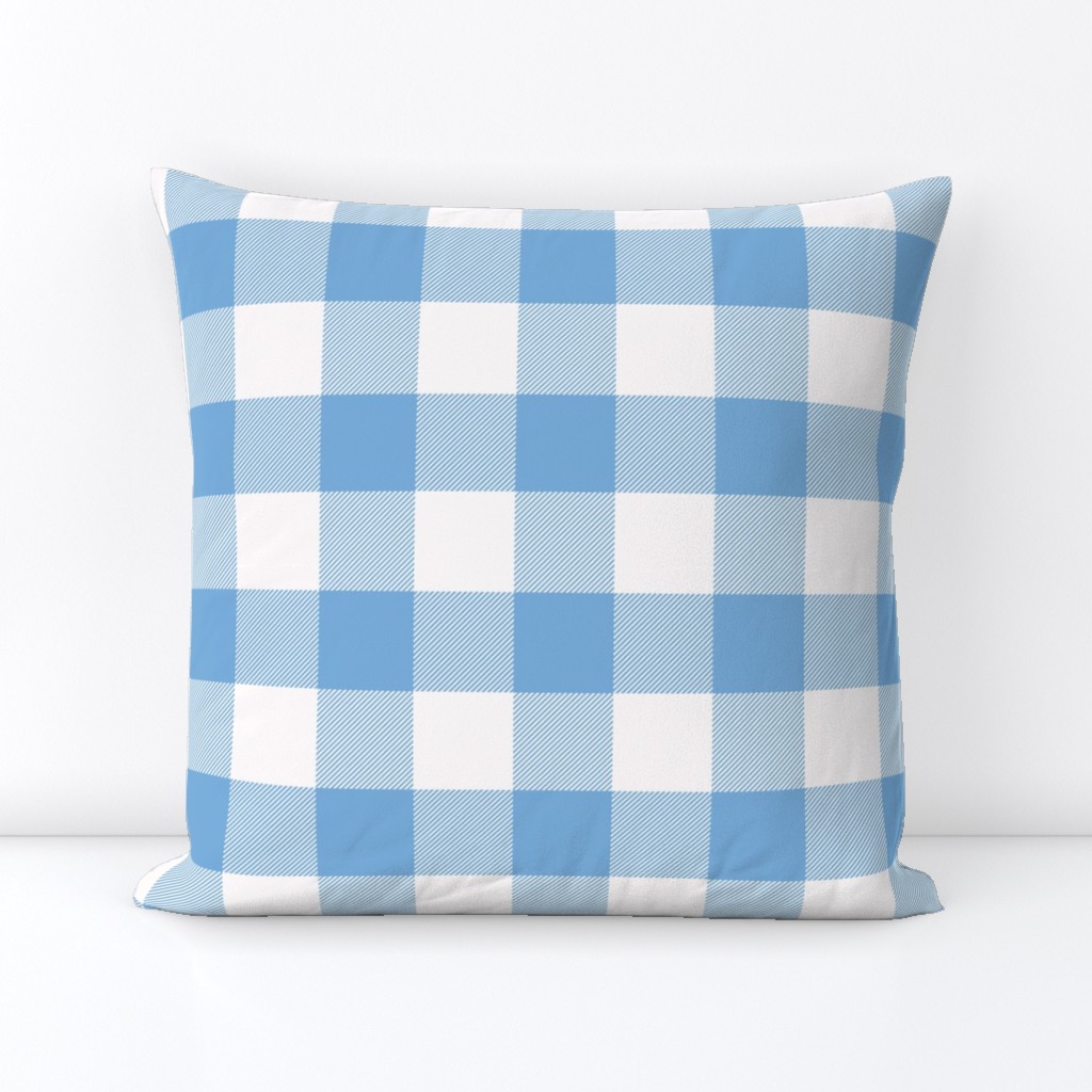 2 Inch Buffalo Check Blue and White