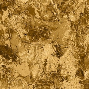 Abstract Gold Leaf Liquid Painting Texture