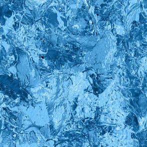 Abstract Metallic Blue Liquid Painting Texture