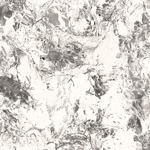  Abstract Silver White Foil Liquid Painting Texture