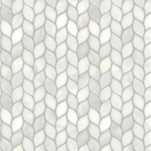 White Tile Leaves wallpaper smallest size  21 x 21 inch pattern