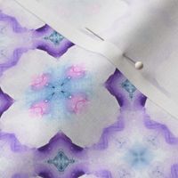 Granny Squares Tie Dye Purple Ornament