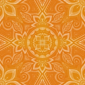 floral mandala citrus