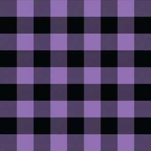 2 Inch Buffalo Check Purple and Black