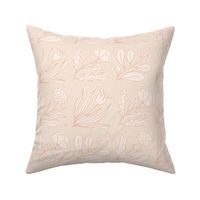 Modern Flower Grid in Cream (Large)